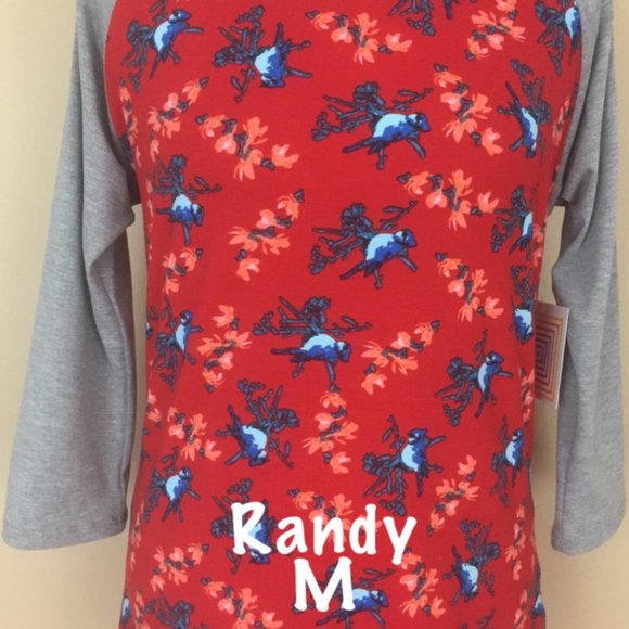 LuLaRoe Tops - LuLaRoe Randy Baseball T new with tags